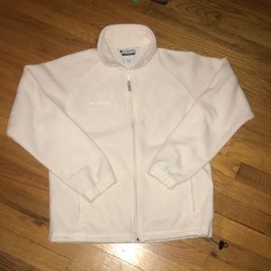 White Columbia fleece